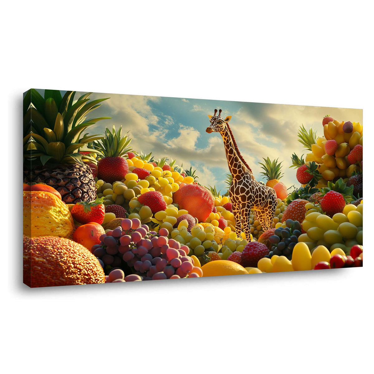 Grape Fantasy Animals Wall Art for Living Room Canvas Painting Prints Artwork Family Bedroom Office Decor