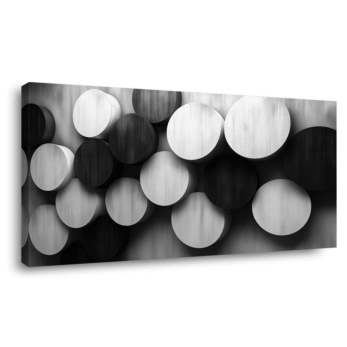 Black Black and White Abstract Canvas Wall Art for Living Room Prints Artwork Bedroom Office Decor