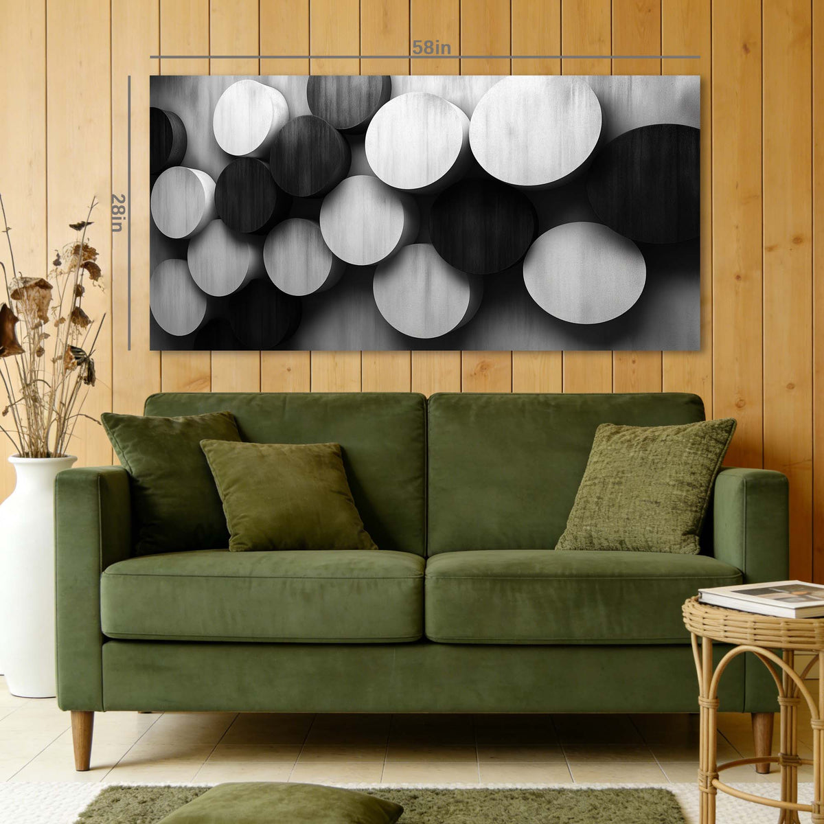 Black Black and White Abstract Canvas Wall Art for Living Room Prints Artwork Bedroom Office Decor