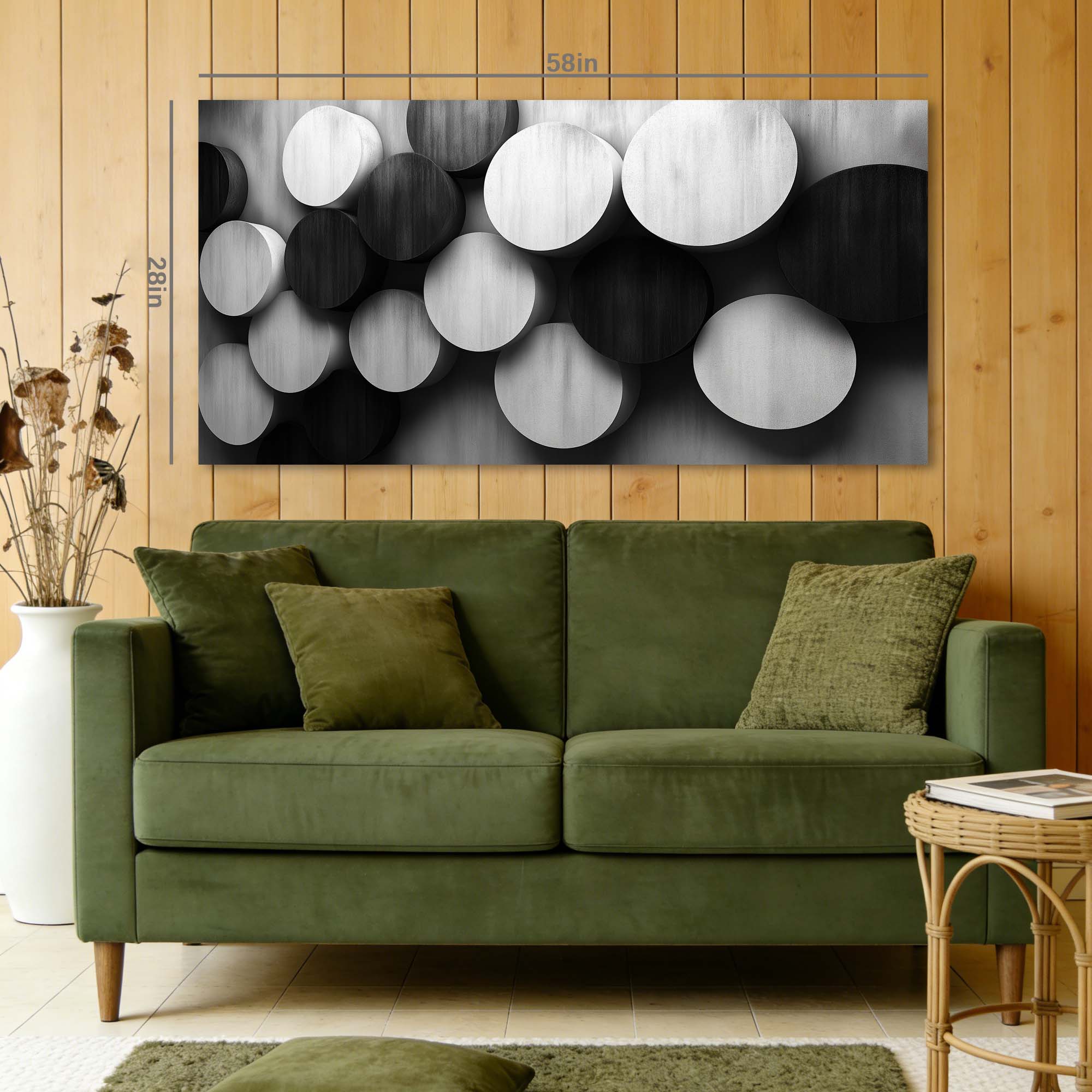 Black Black and White Abstract Canvas Wall Art for Living Room Prints Artwork Bedroom Office Decor