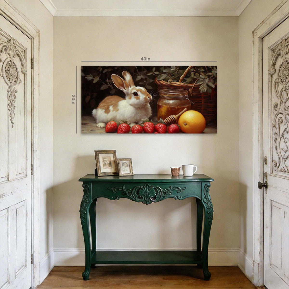 Green Animals Wall Art for Living Room Canvas Painting Prints Art Deco Artwork Office Bedroom Decor