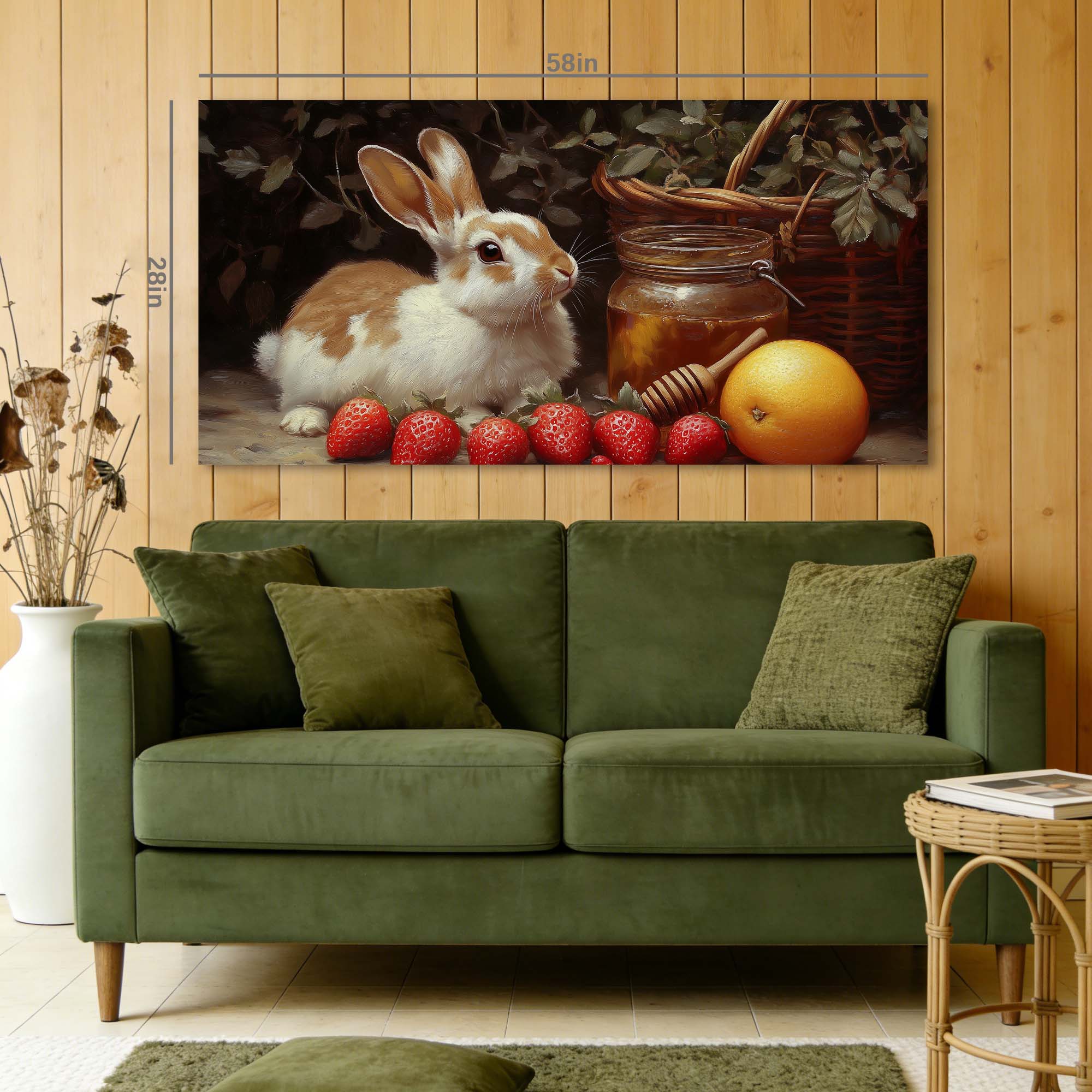 Green Animals Wall Art for Living Room Canvas Painting Prints Art Deco Artwork Office Bedroom Decor