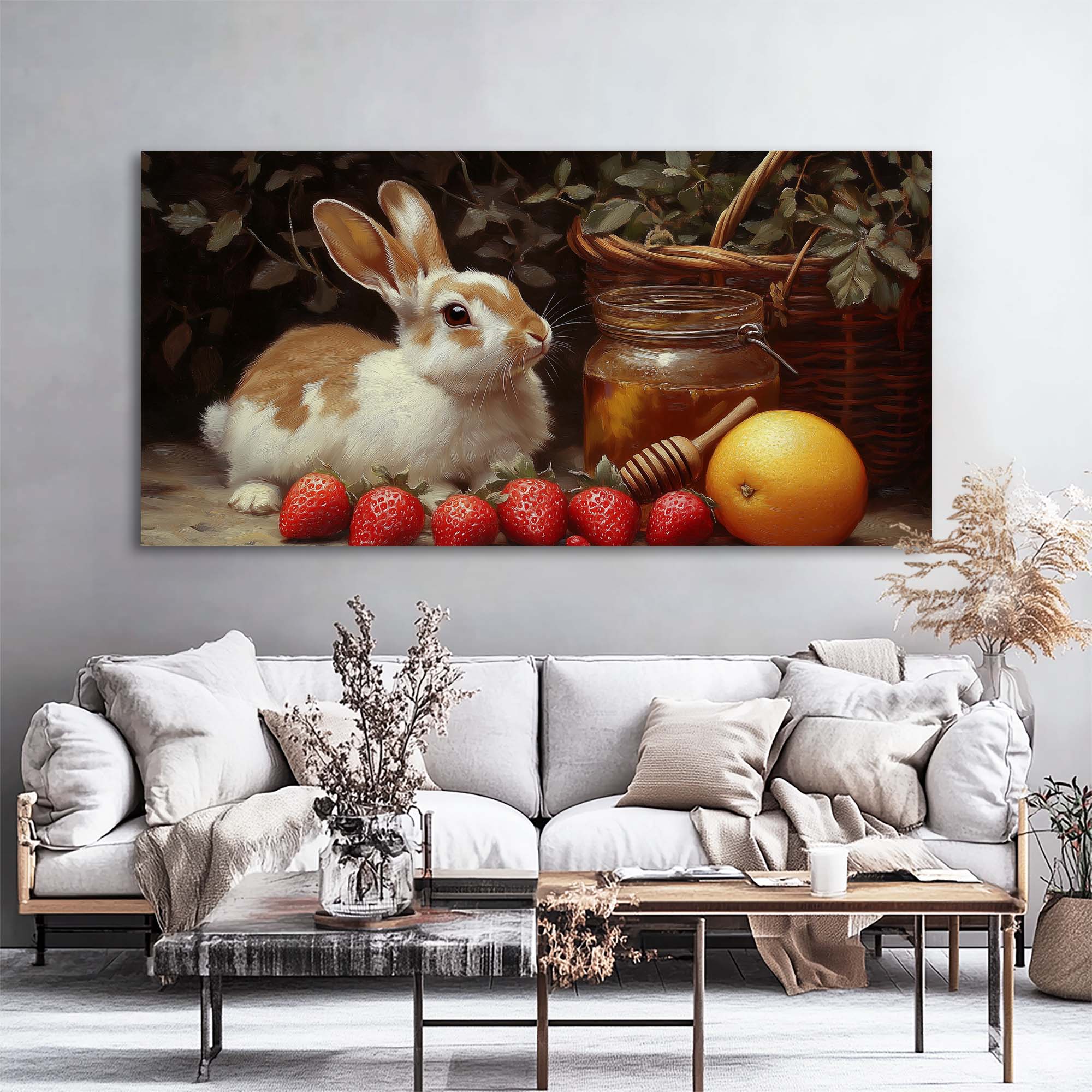 Green Animals Wall Art for Living Room Canvas Painting Prints Art Deco Artwork Office Bedroom Decor