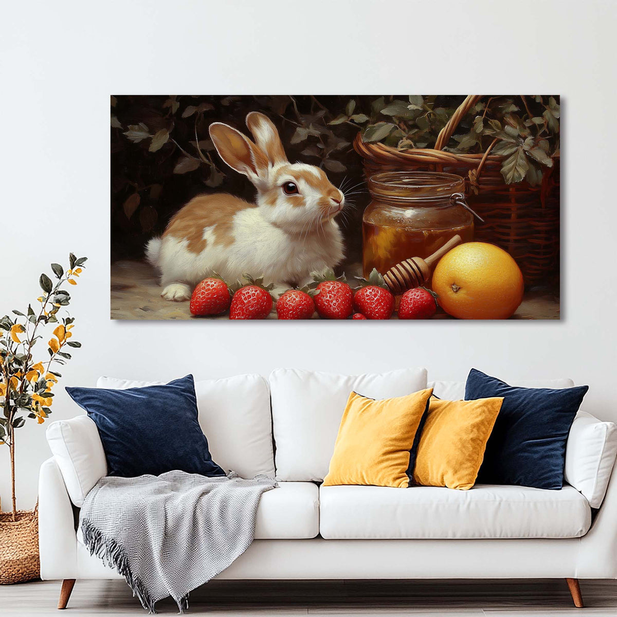 Green Animals Wall Art for Living Room Canvas Painting Prints Art Deco Artwork Office Bedroom Decor
