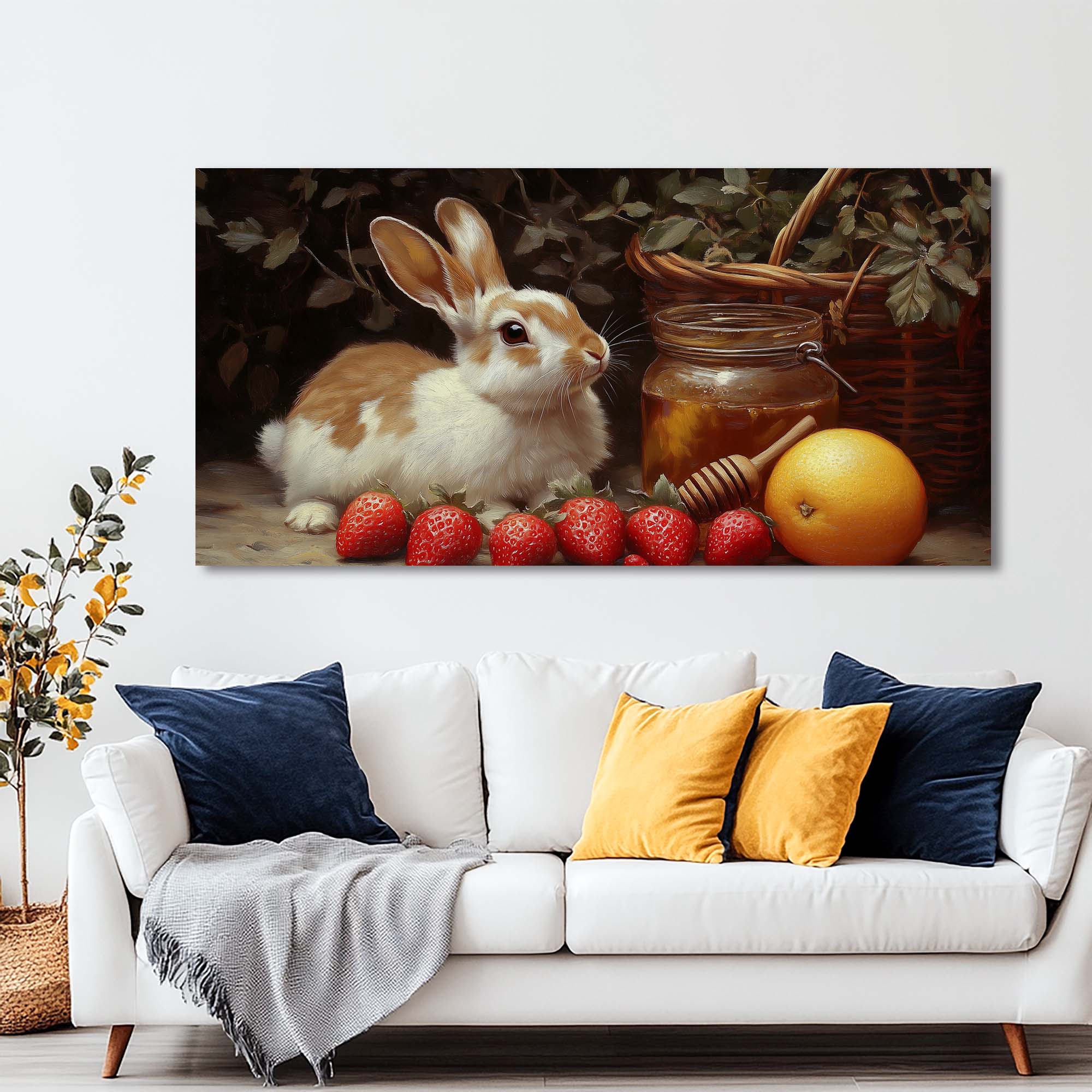 Green Animals Wall Art for Living Room Canvas Painting Prints Art Deco Artwork Office Bedroom Decor