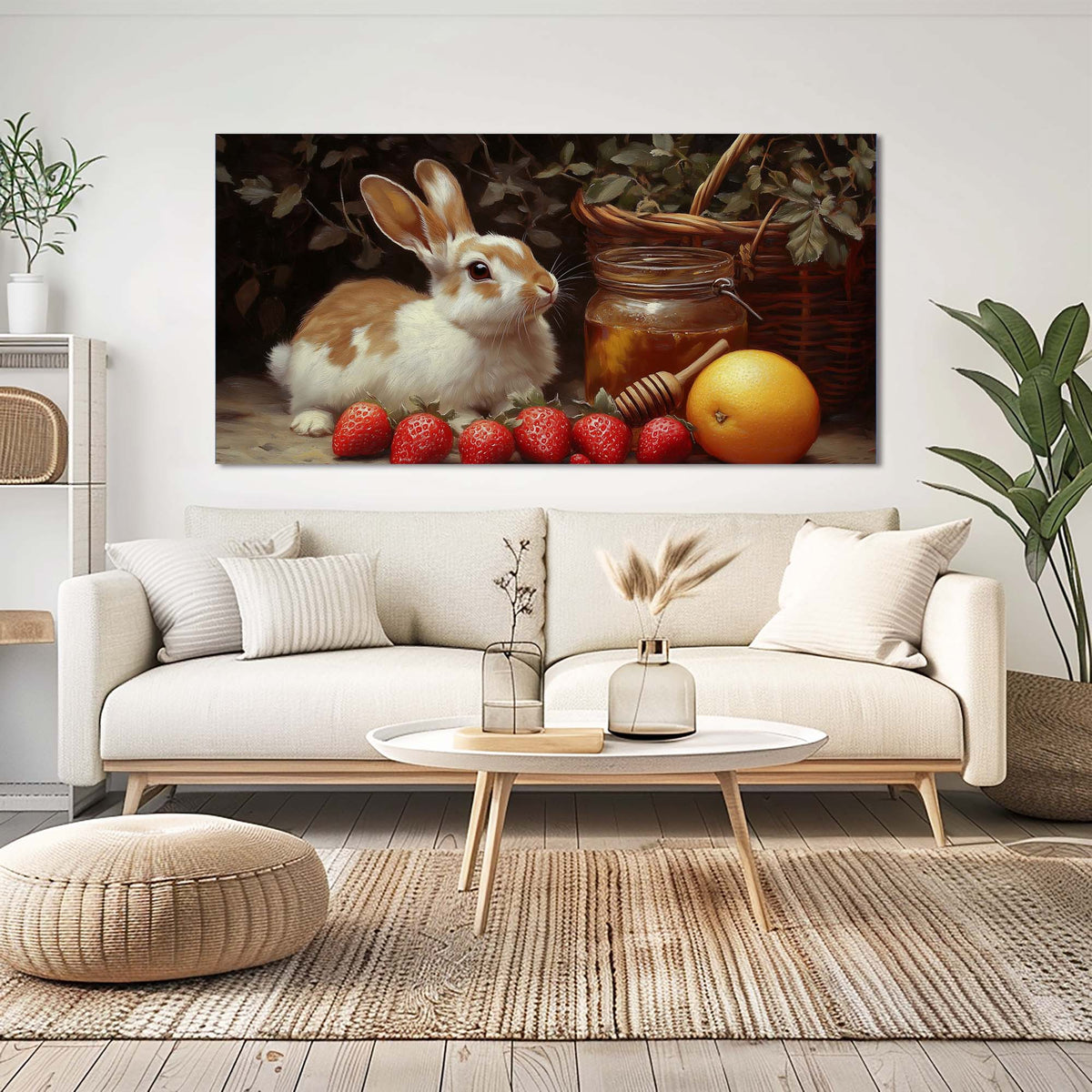 Green Animals Wall Art for Living Room Canvas Painting Prints Art Deco Artwork Office Bedroom Decor