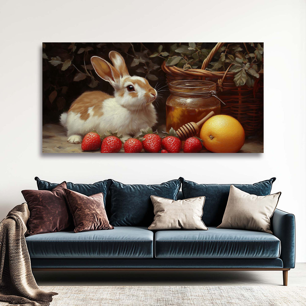 Green Animals Wall Art for Living Room Canvas Painting Prints Art Deco Artwork Office Bedroom Decor