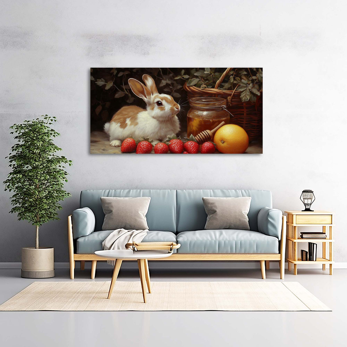 Green Animals Wall Art for Living Room Canvas Painting Prints Art Deco Artwork Office Bedroom Decor