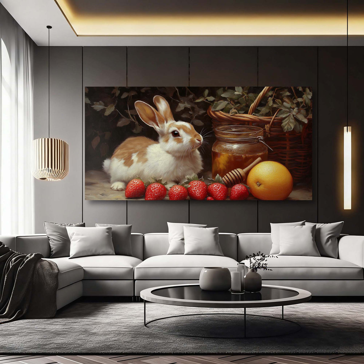 Green Animals Wall Art for Living Room Canvas Painting Prints Art Deco Artwork Office Bedroom Decor