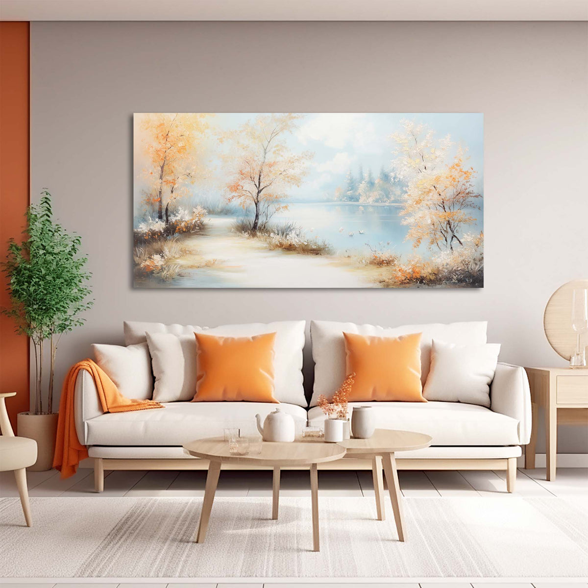 Navy Blue Nature Wall Art Paintings Print Canvas Painting Prints Modern Artwork Office Living Room Over the Couch Bedroom Decor
