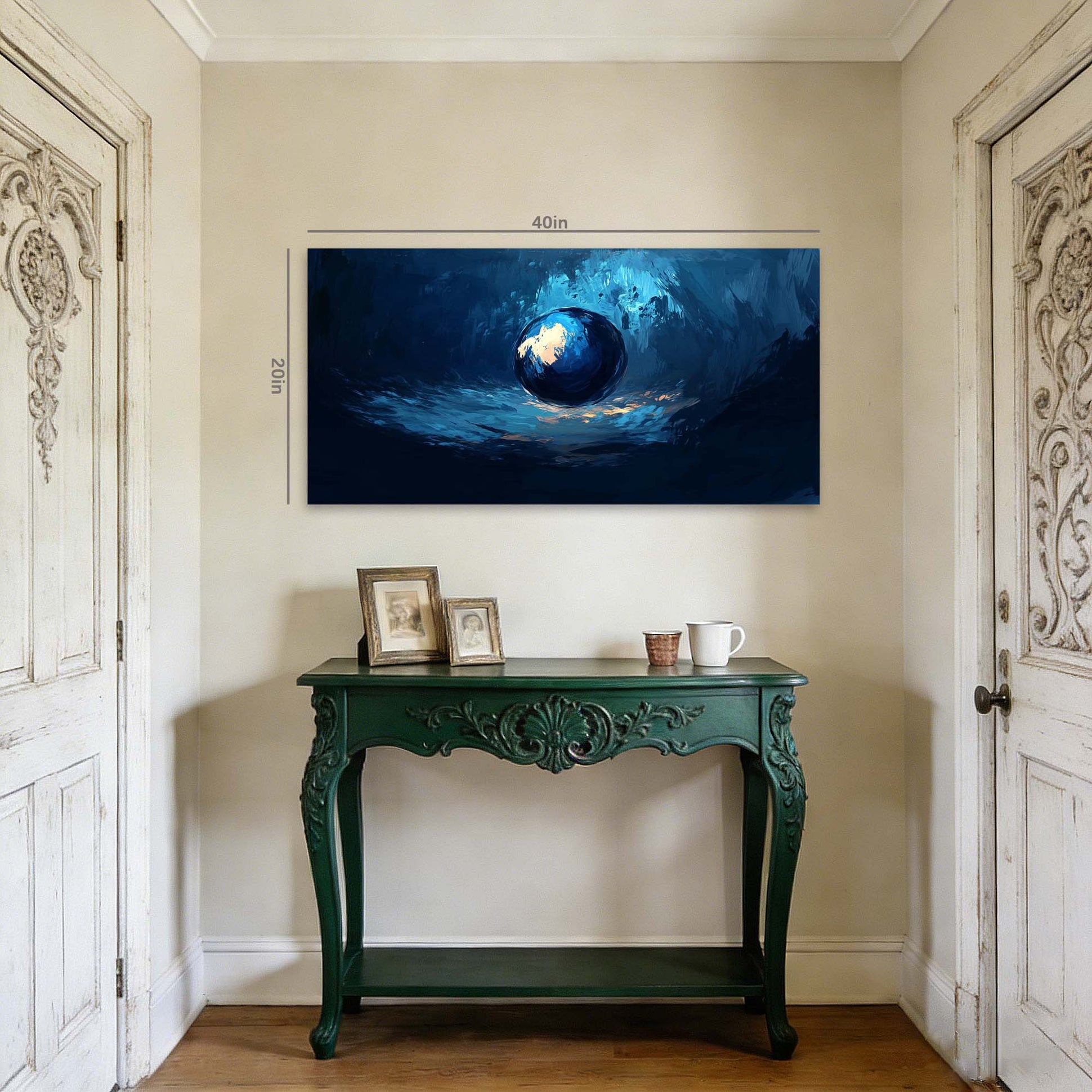 White Mysterious Abstract Wall Art Art Deco Painting Prints Canvas Artwork Living Room Family Bedroom Office Decor