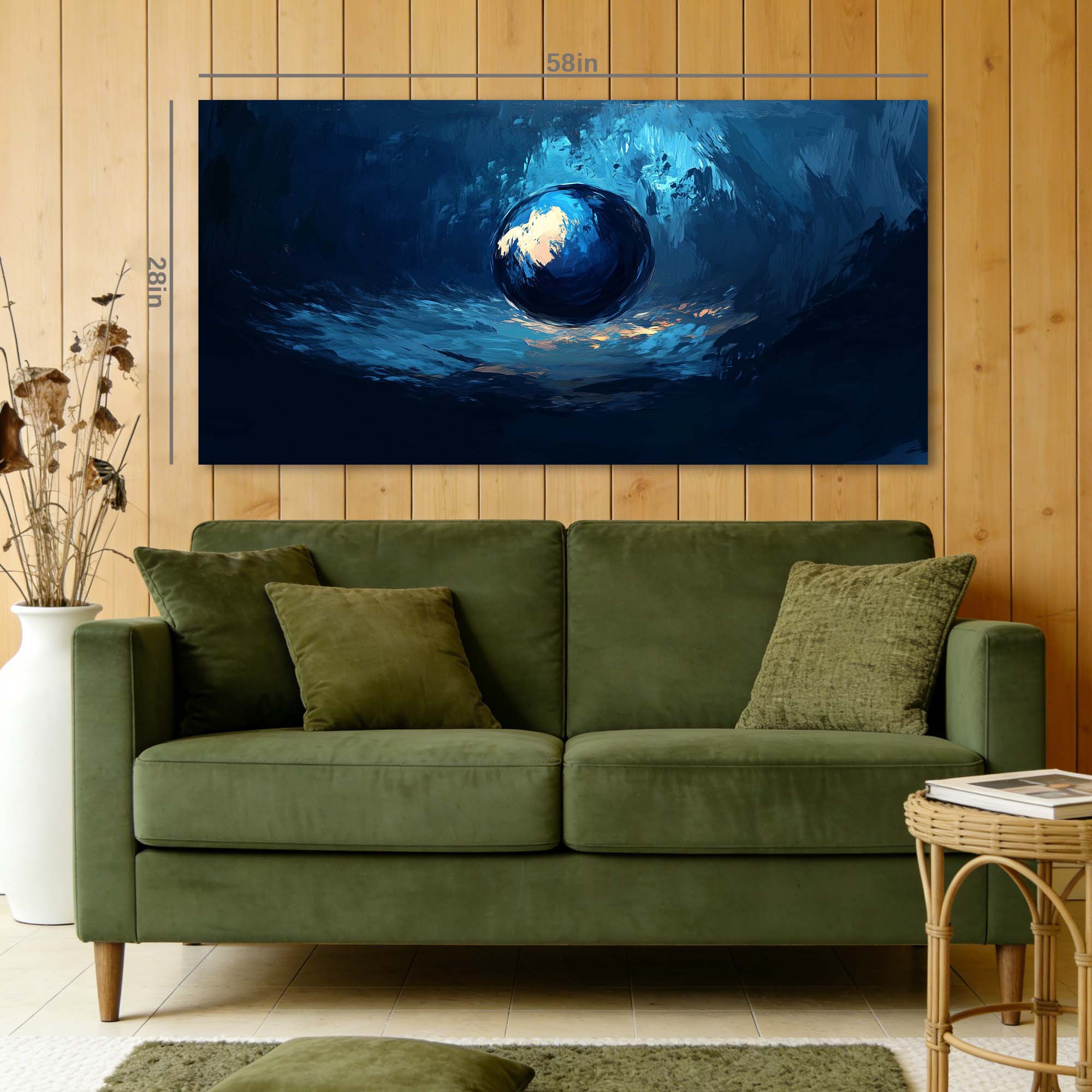 White Mysterious Abstract Wall Art Art Deco Painting Prints Canvas Artwork Living Room Family Bedroom Office Decor