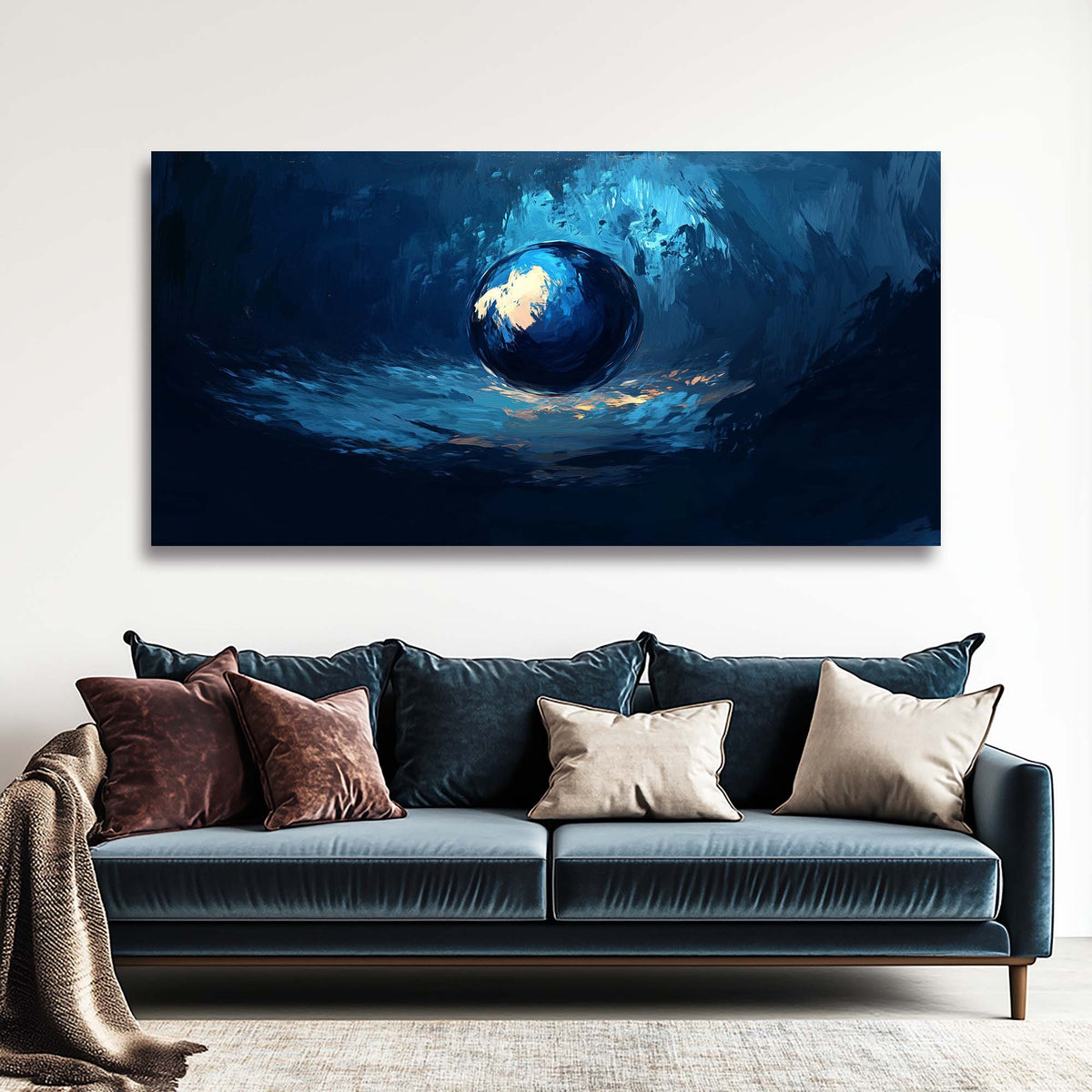 White Mysterious Abstract Wall Art Art Deco Painting Prints Canvas Artwork Living Room Family Bedroom Office Decor