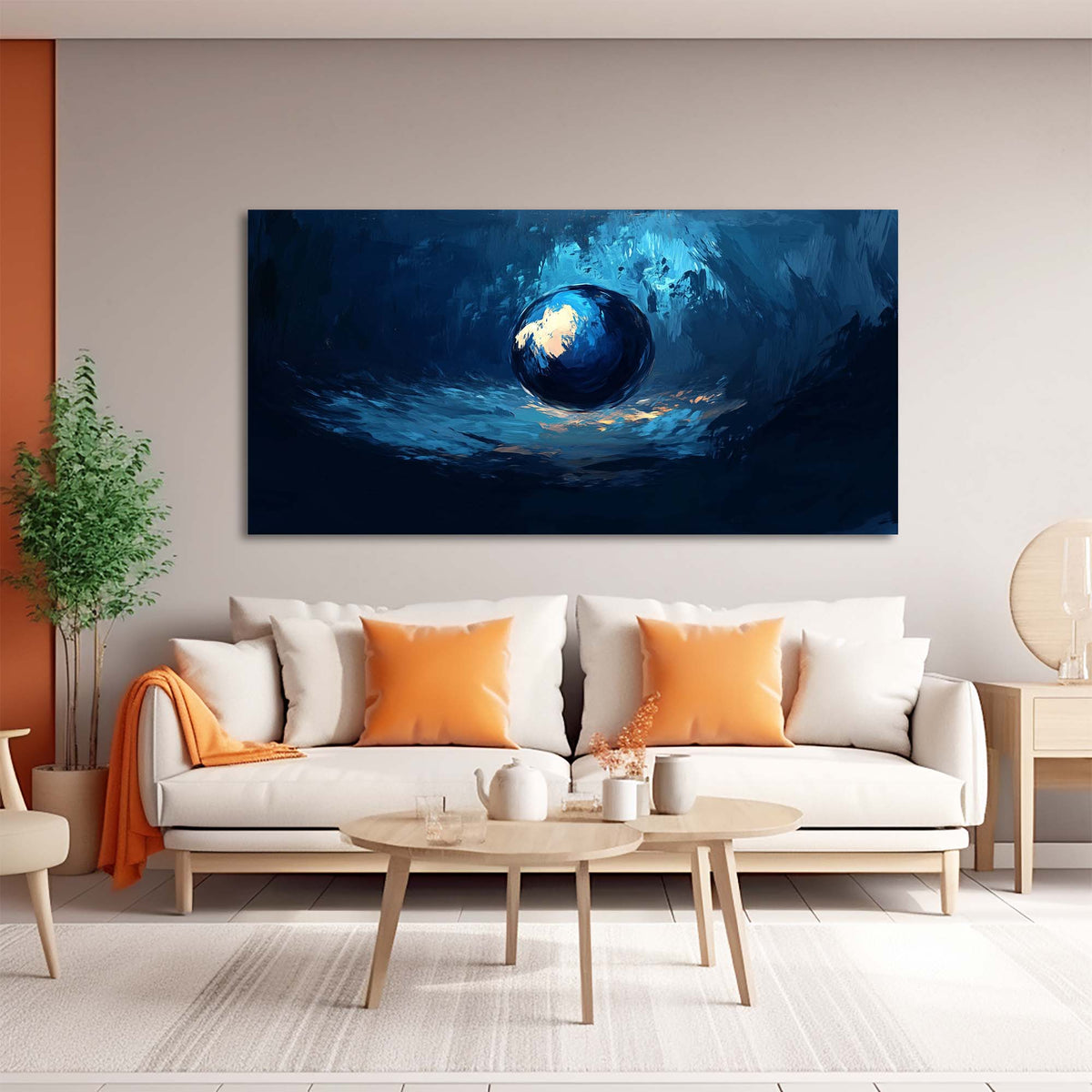White Mysterious Abstract Wall Art Art Deco Painting Prints Canvas Artwork Living Room Family Bedroom Office Decor