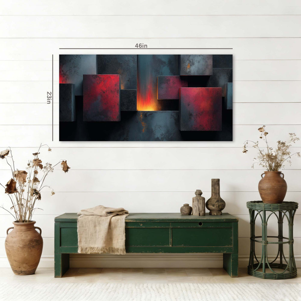 Blue Abstract Wall Art Paintings Print Canvas Painting Prints Modern Artwork Office Living Room Over the Couch Bedroom Decor