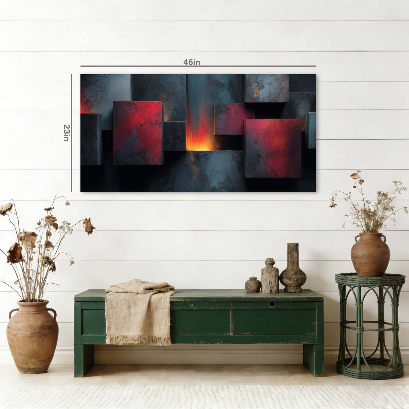 Blue Abstract Wall Art Paintings Print Canvas Painting Prints Modern Artwork Office Living Room Over the Couch Bedroom Decor
