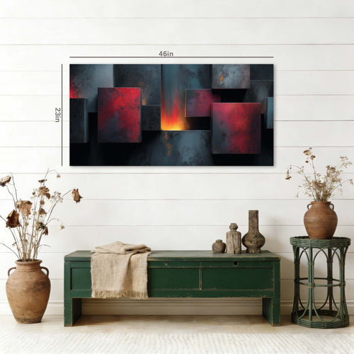 Blue Abstract Wall Art Paintings Print Canvas Painting Prints Modern Artwork Office Living Room Over the Couch Bedroom Decor
