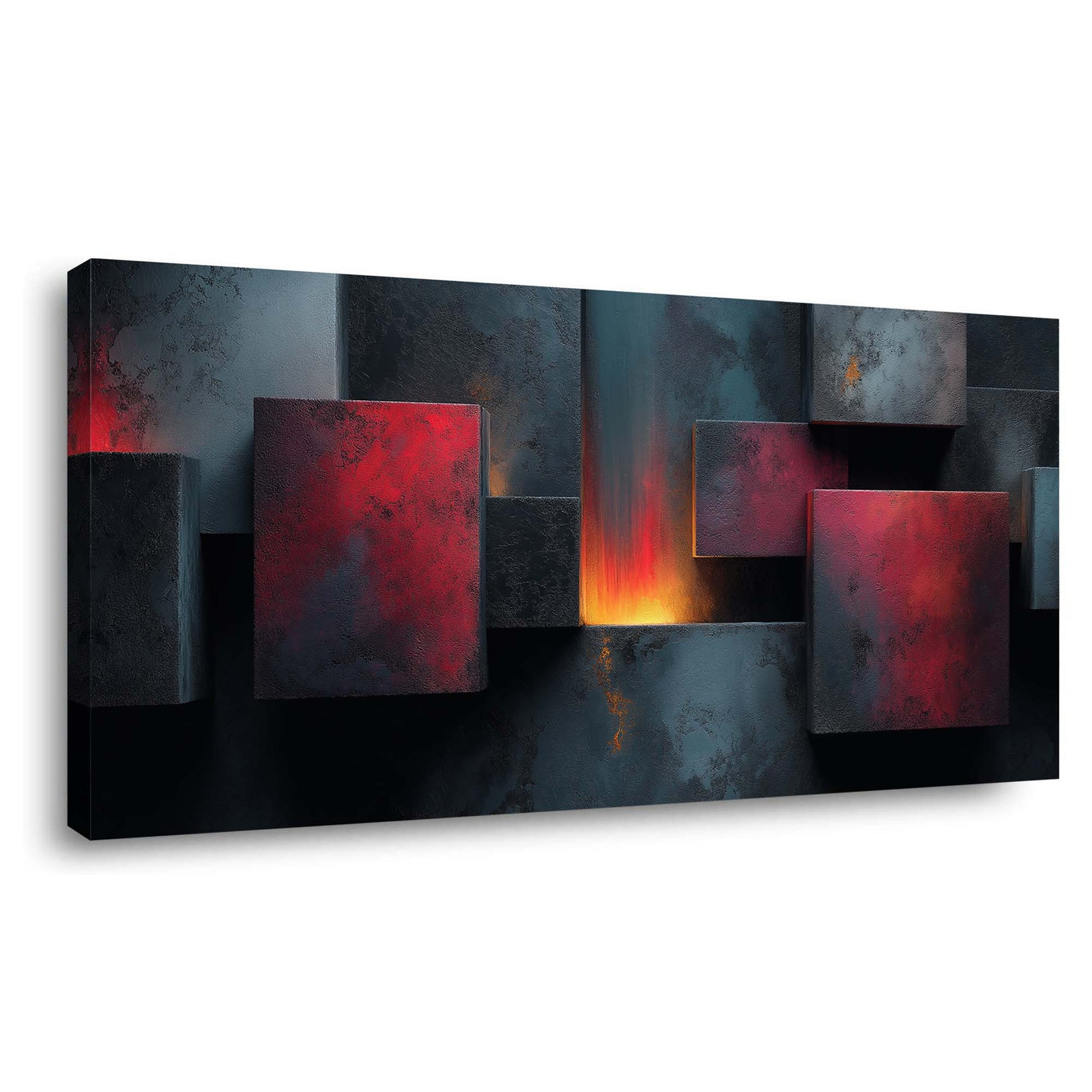 Blue Abstract Wall Art Paintings Print Canvas Painting Prints Modern Artwork Office Living Room Over the Couch Bedroom Decor