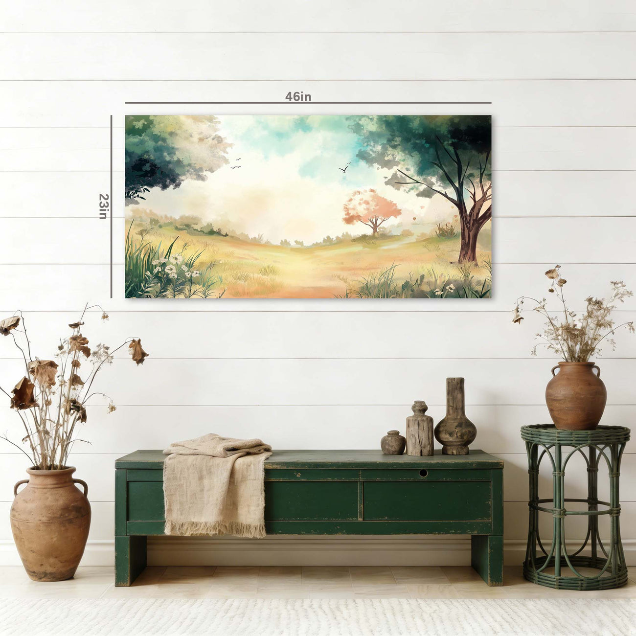 Navy Blue Pretty Nature Wall Art for Living Room Canvas Painting Prints Artwork Family Bedroom Office Decor