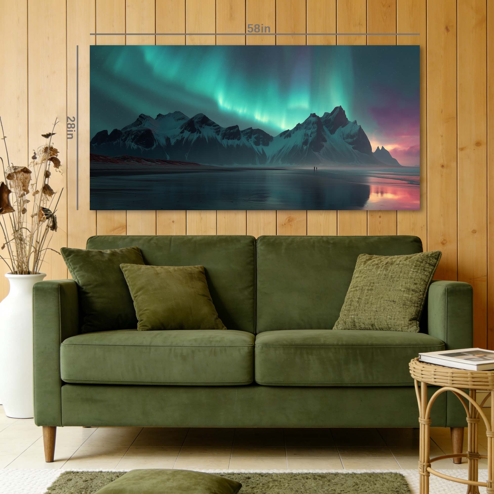 Khaki Fantasy Nature Canvas Wall Art for Living Room Prints Artwork Bedroom Office Decor