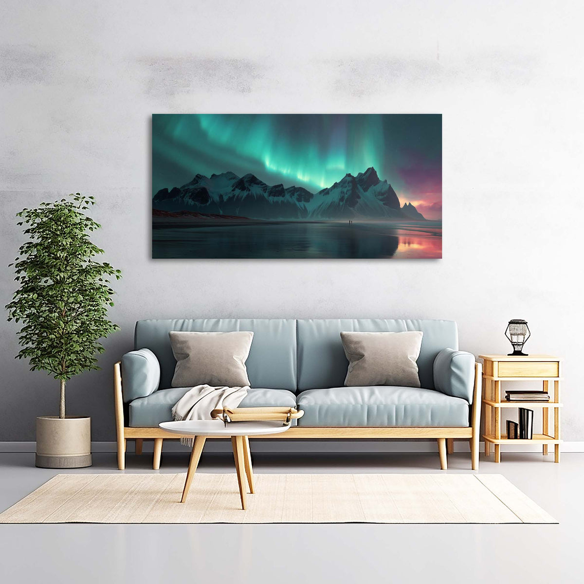 Khaki Fantasy Nature Canvas Wall Art for Living Room Prints Artwork Bedroom Office Decor