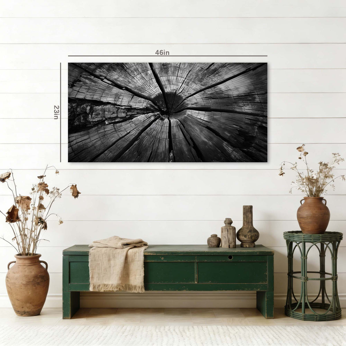 White Black and White Nature Wall Art Art Deco Painting Prints Canvas Artwork Living Room Family Bedroom Office Decor