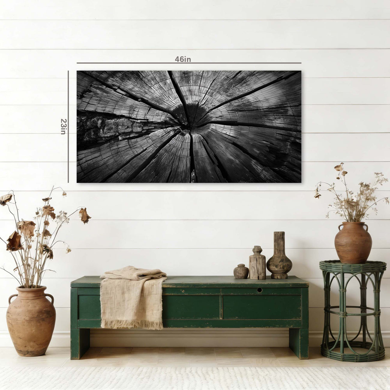 White Black and White Nature Wall Art Art Deco Painting Prints Canvas Artwork Living Room Family Bedroom Office Decor