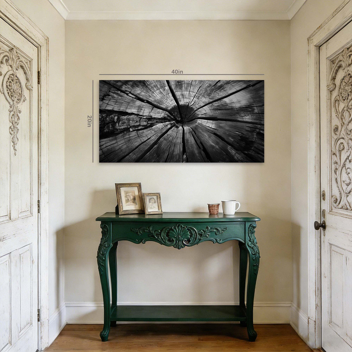 White Black and White Nature Wall Art Art Deco Painting Prints Canvas Artwork Living Room Family Bedroom Office Decor