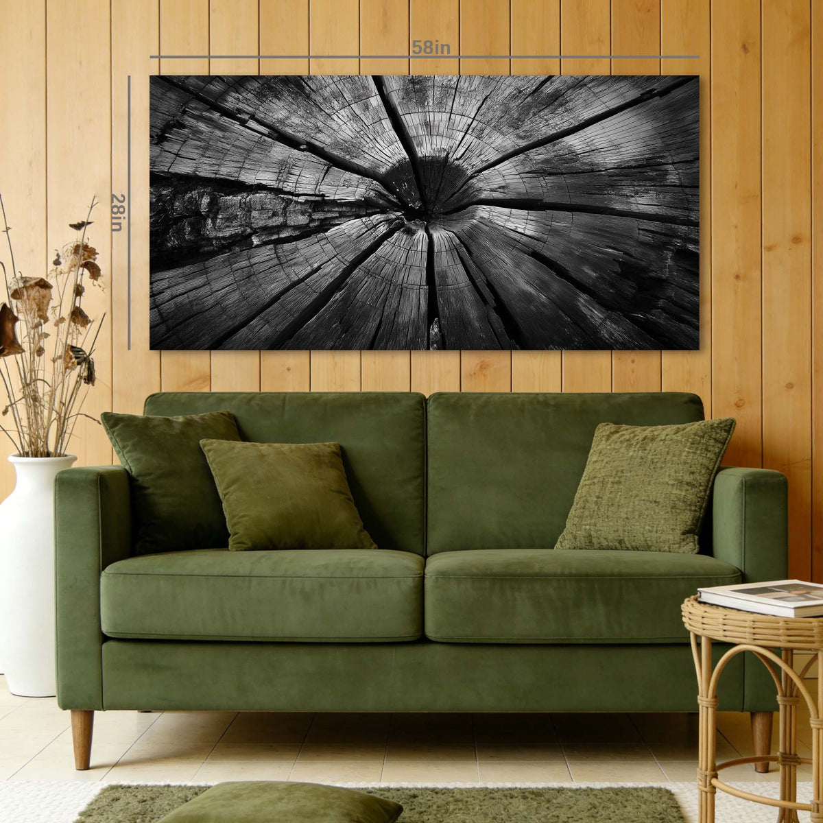 White Black and White Nature Wall Art Art Deco Painting Prints Canvas Artwork Living Room Family Bedroom Office Decor