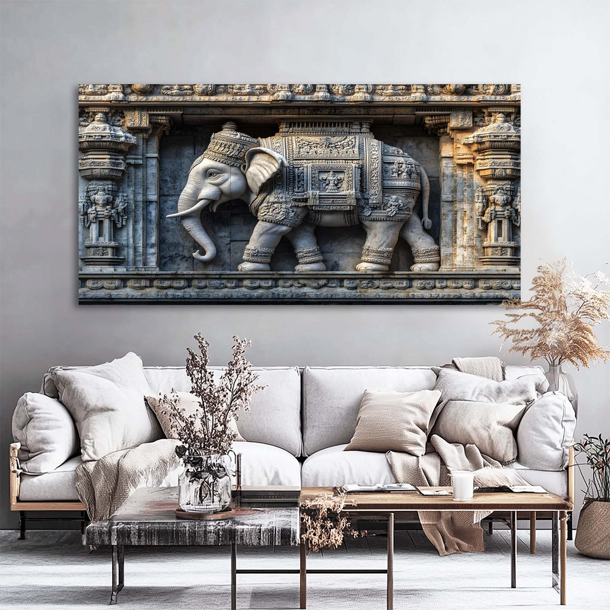 Gold Traditional Religious Wall Art Art Deco Painting Prints Canvas Artwork Living Room Family Bedroom Office Decor