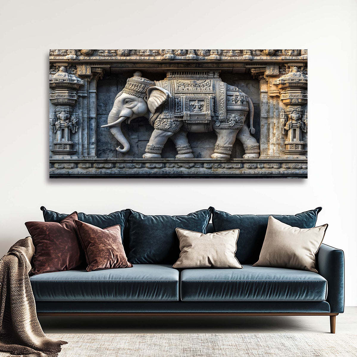 Gold Traditional Religious Wall Art Art Deco Painting Prints Canvas Artwork Living Room Family Bedroom Office Decor