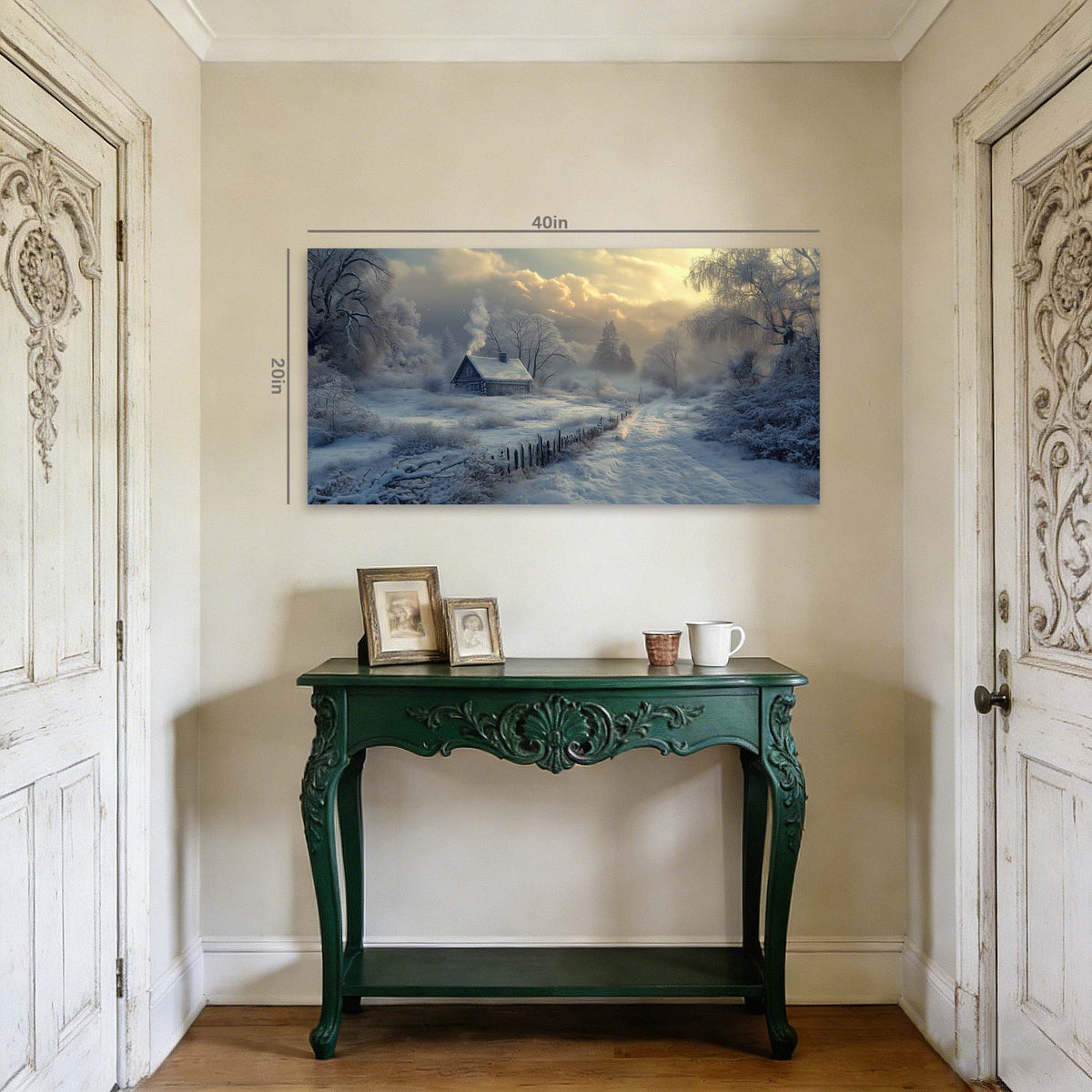 Navy Blue Rustic Nature Wall Art Art Deco Painting Prints Canvas Artwork Living Room Family Bedroom Office Decor
