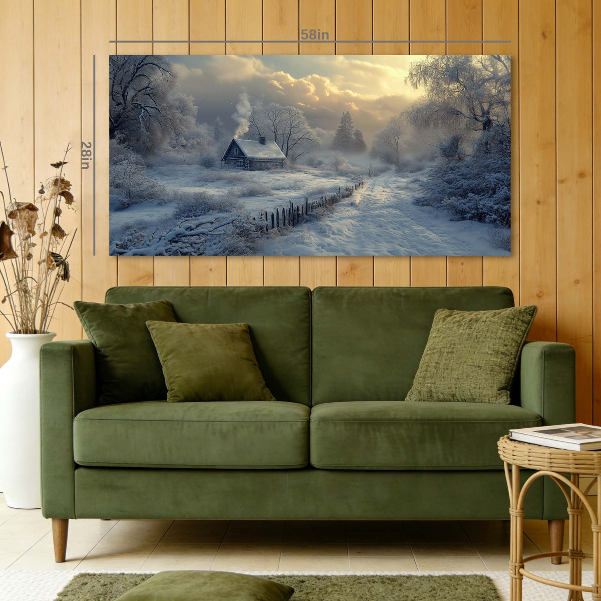 Navy Blue Rustic Nature Wall Art Art Deco Painting Prints Canvas Artwork Living Room Family Bedroom Office Decor