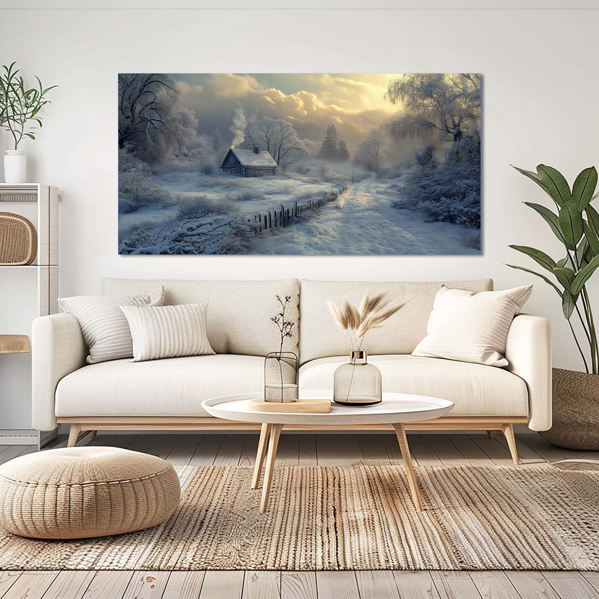 Navy Blue Rustic Nature Wall Art Art Deco Painting Prints Canvas Artwork Living Room Family Bedroom Office Decor