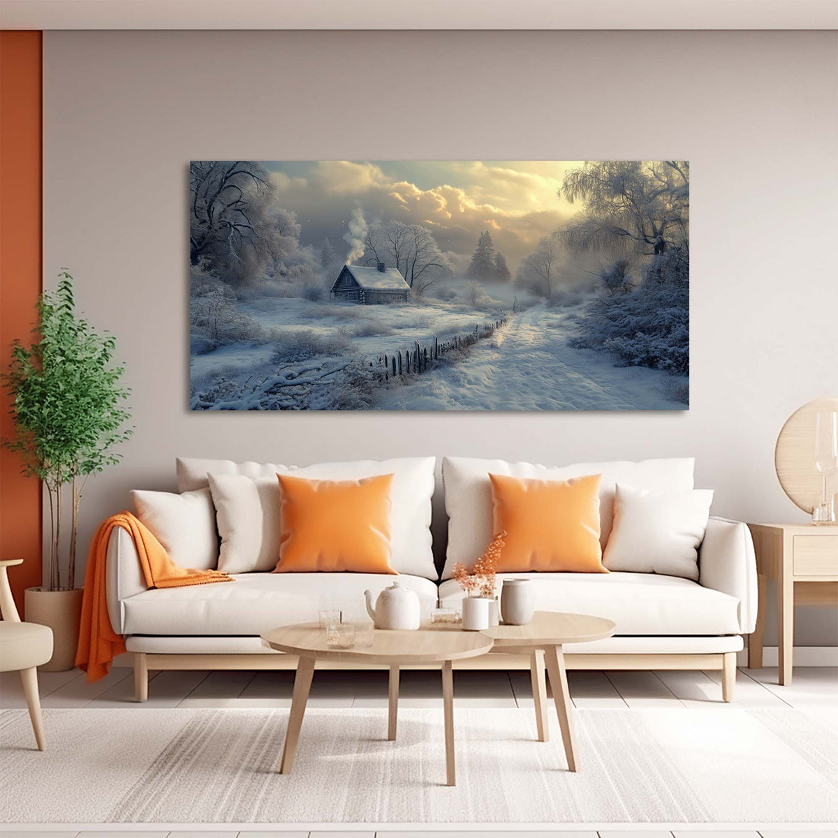 Navy Blue Rustic Nature Wall Art Art Deco Painting Prints Canvas Artwork Living Room Family Bedroom Office Decor