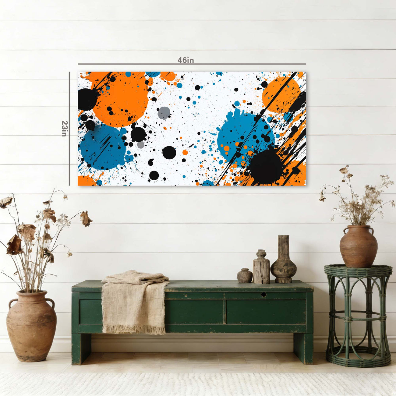 White Abstract Abstract Wall Art for Living Room Canvas Painting Prints Artwork Family Bedroom Office Decor