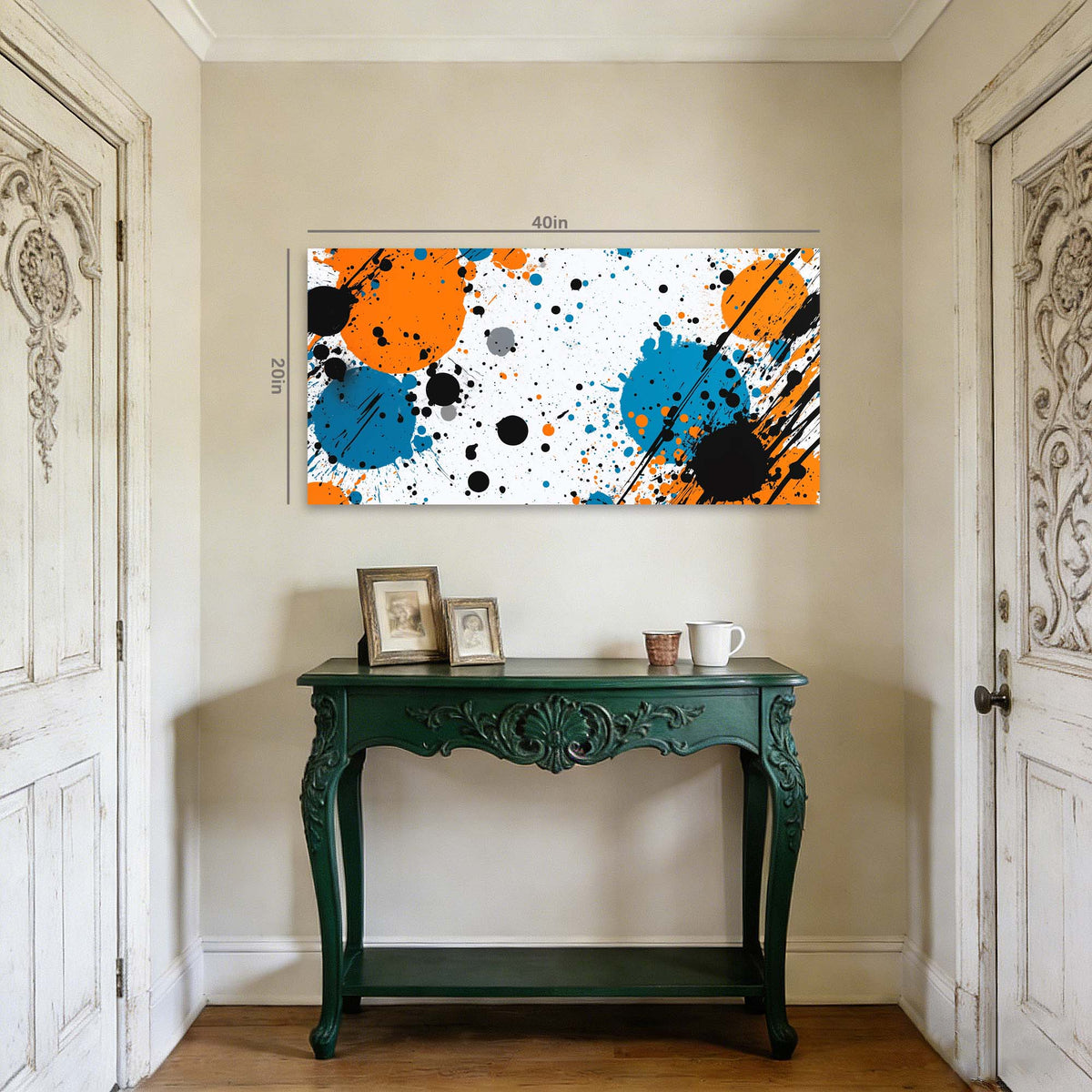 White Abstract Abstract Wall Art for Living Room Canvas Painting Prints Artwork Family Bedroom Office Decor