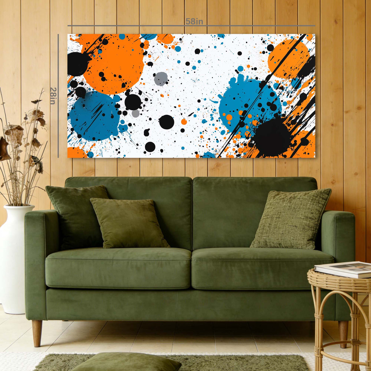 White Abstract Abstract Wall Art for Living Room Canvas Painting Prints Artwork Family Bedroom Office Decor