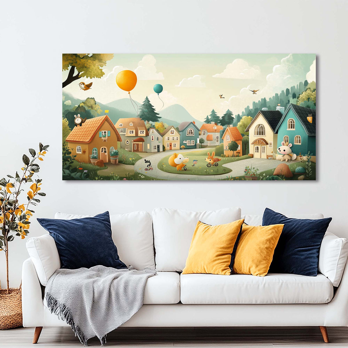 Green Fantasy Fairytale Wall Art Art Deco Painting Prints Canvas Artwork Living Room Family Bedroom Office Decor