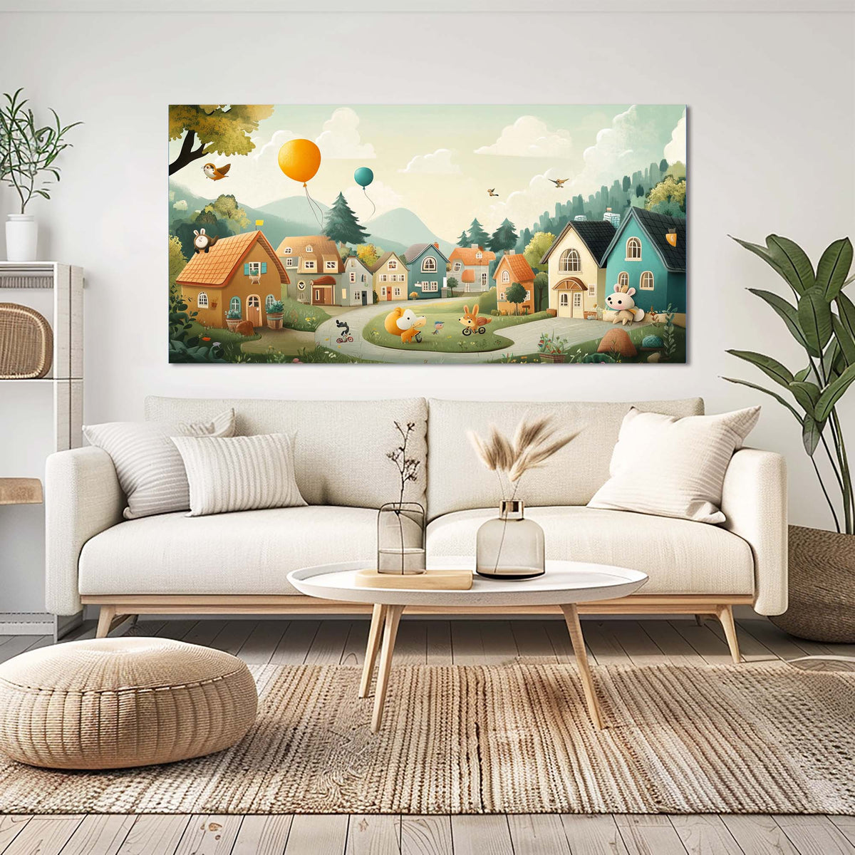 Green Fantasy Fairytale Wall Art Art Deco Painting Prints Canvas Artwork Living Room Family Bedroom Office Decor