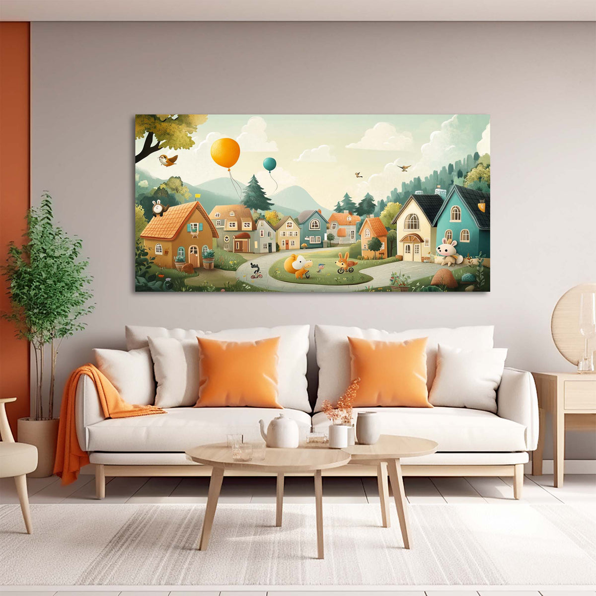 Green Fantasy Fairytale Wall Art Art Deco Painting Prints Canvas Artwork Living Room Family Bedroom Office Decor