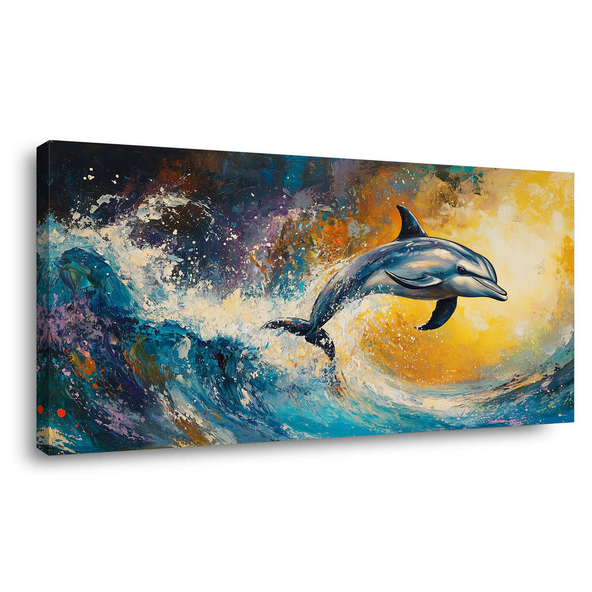 Navy Blue Animals Wall Art for Living Room Canvas Painting Prints Art Deco Artwork Office Bedroom Decor