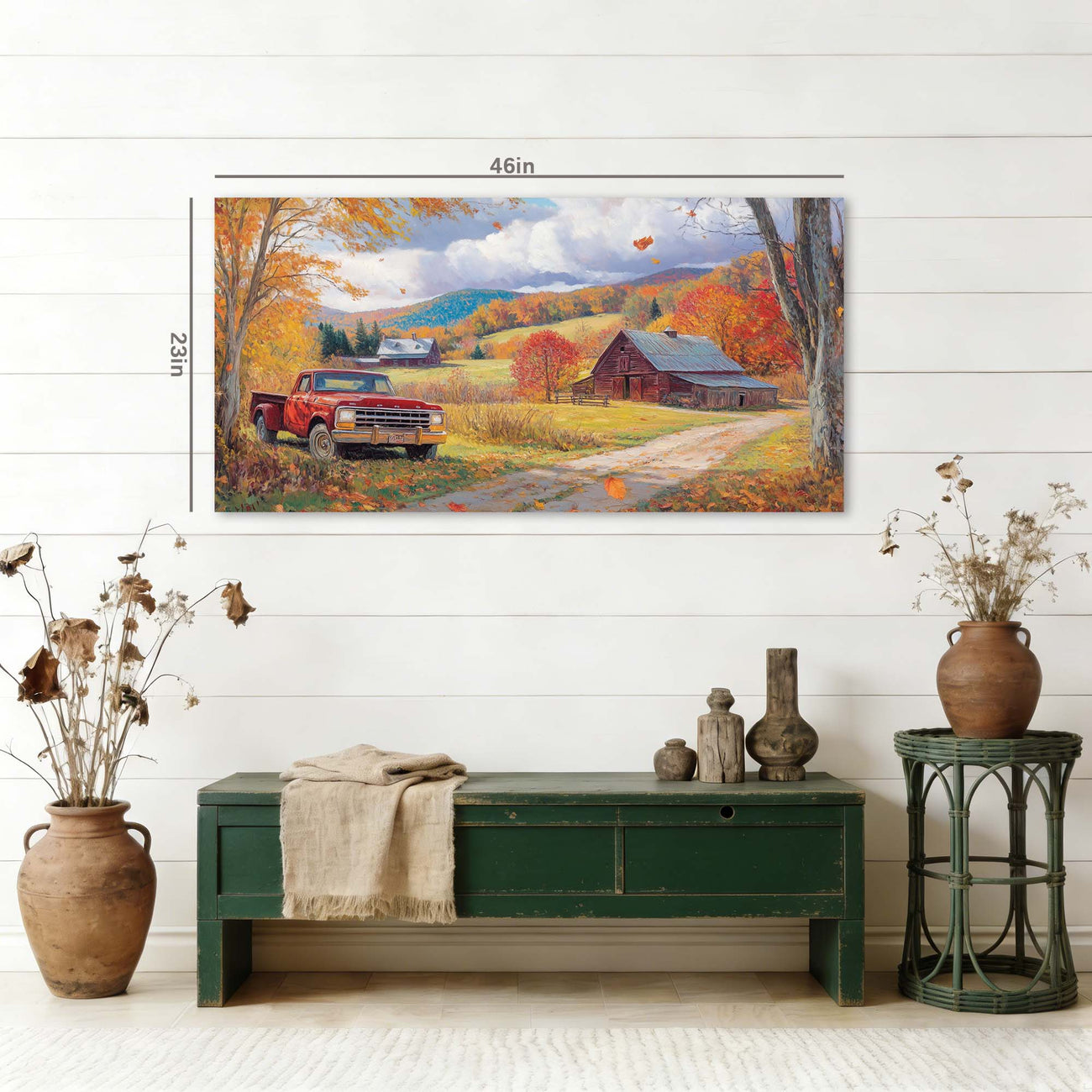 Khaki Rustic Nature Wall Art Canvas Painting Prints Artwor Office Bedroom Living Room Decor