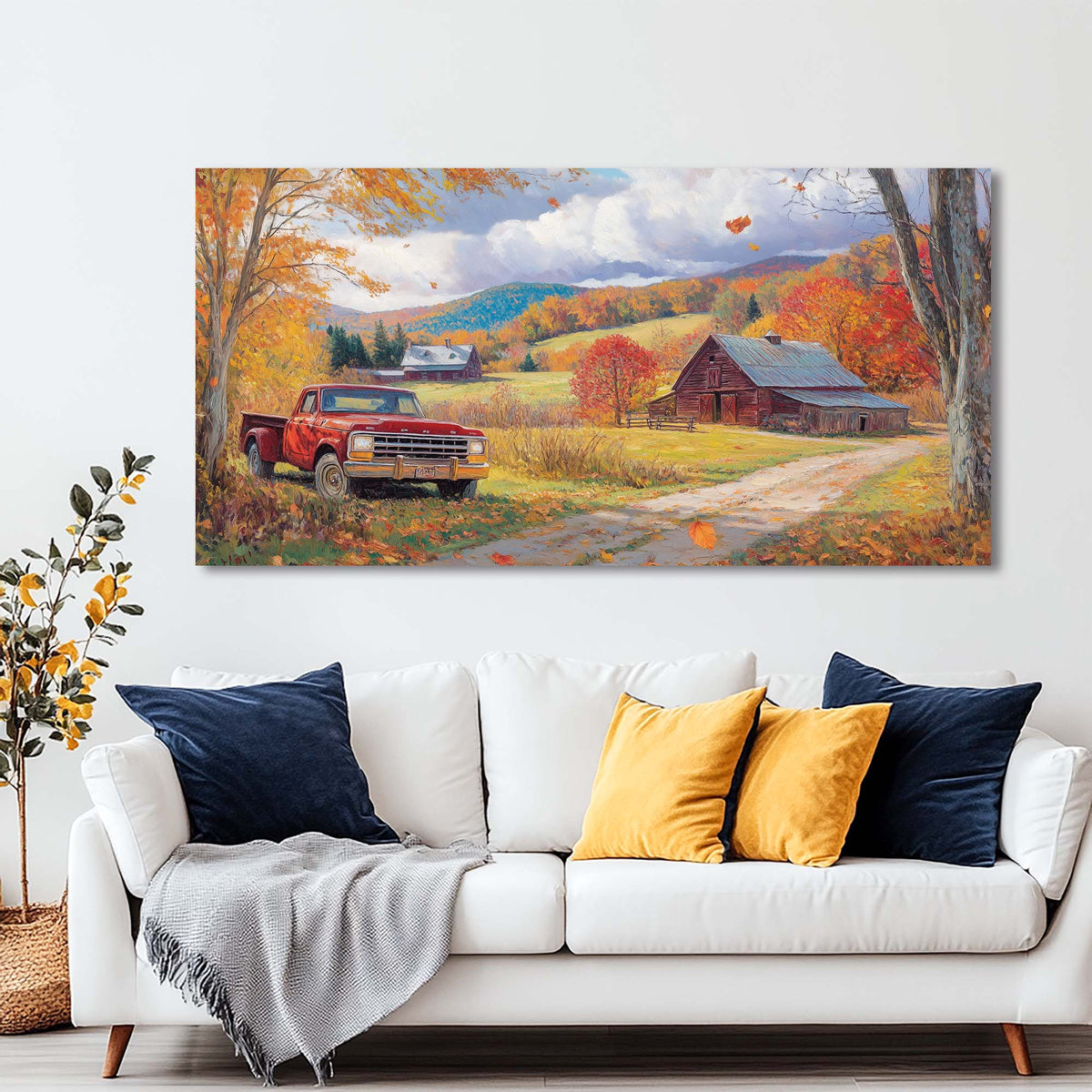 Khaki Rustic Nature Wall Art Canvas Painting Prints Artwor Office Bedroom Living Room Decor