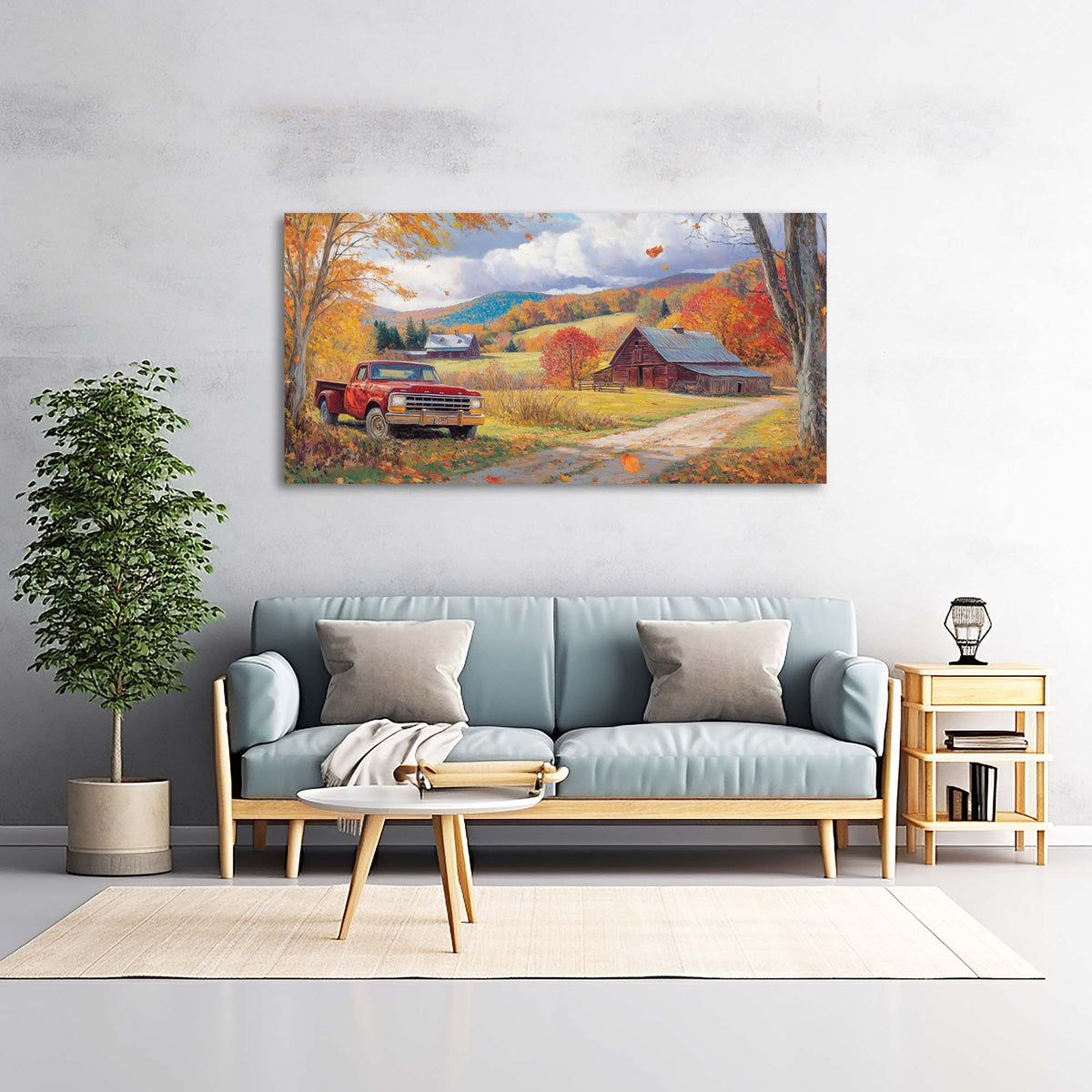 Khaki Rustic Nature Wall Art Canvas Painting Prints Artwor Office Bedroom Living Room Decor