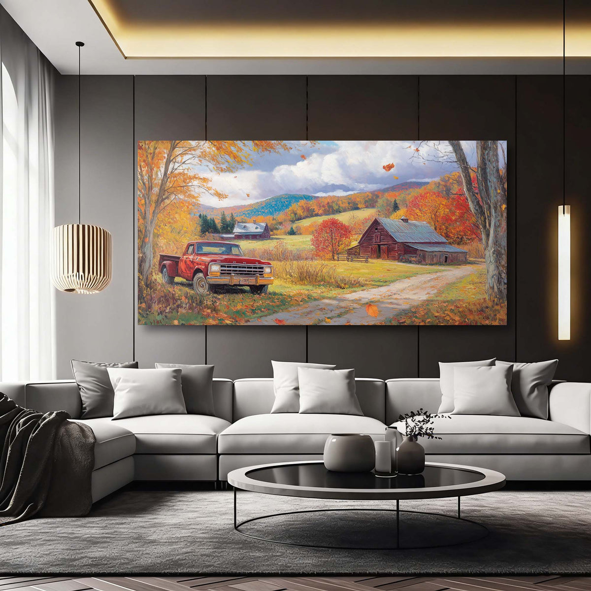 Khaki Rustic Nature Wall Art Canvas Painting Prints Artwor Office Bedroom Living Room Decor