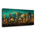 Blue Teal Nature Wall Art Canvas Painting Prints Artwor Office Bedroom Living Room Decor