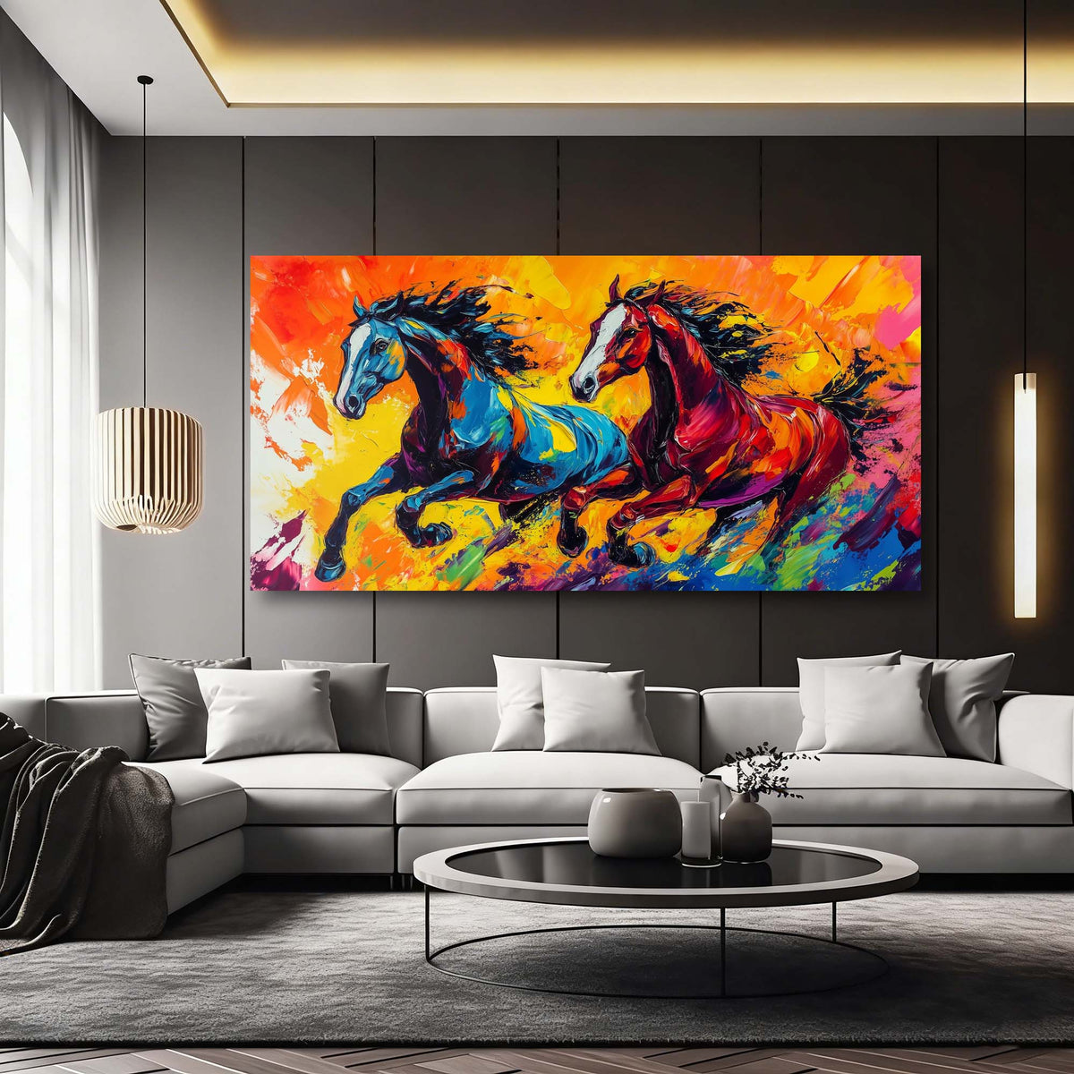 Orange Abstract Abstract Wall Art Canvas Painting Prints Artwor Office Bedroom Living Room Decor