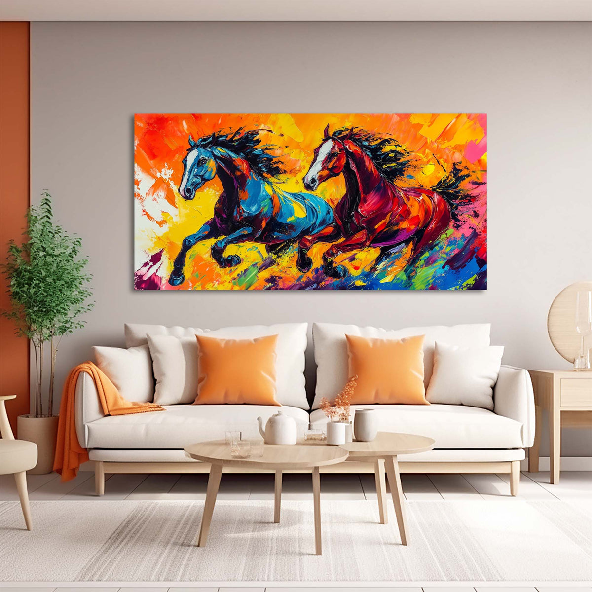 Orange Abstract Abstract Wall Art Canvas Painting Prints Artwor Office Bedroom Living Room Decor