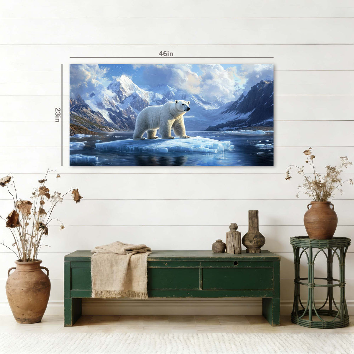 Khaki Animals Wall Art for Living Room Canvas Painting Prints Art Deco Artwork Office Bedroom Decor
